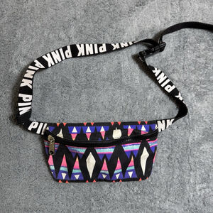Victoria's Secret PINK Sport Fanny Pack Belt Bag Geometric Aztec Hiking Yoga